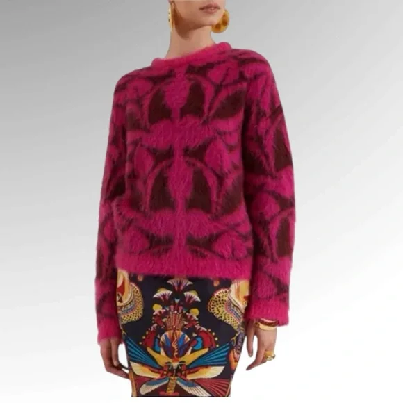 La DoubleJ Camden Jumper Bordeaux Fuchsia - Picture 5 of 12